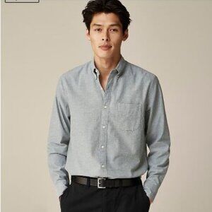 JCrew Slim Untucked Broken-in organic cotton oxford shirt Small